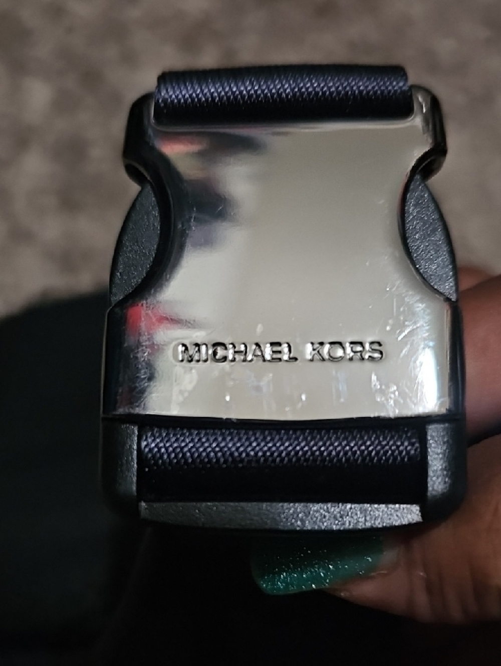 Michael Kors Dark Blue MK Logo Belt Bag - Picture 3 of 13